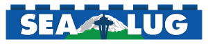 Seattle LEGO User Group logo brick